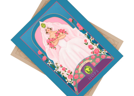 August & Peridot (from the Gem Series) by Sofia Chiostri Ceramic Tile