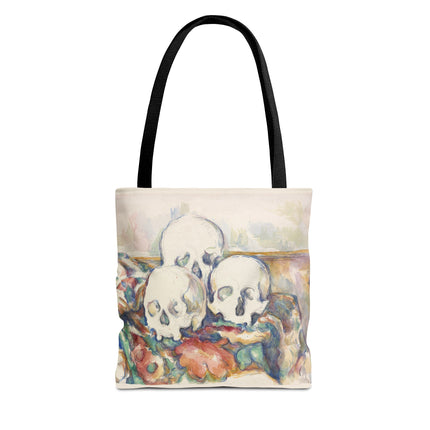 The Three Skulls by Paul Cézanne Tote Bag (AOP)