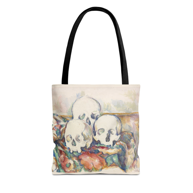 The Three Skulls by Paul Cézanne Tote Bag (AOP)