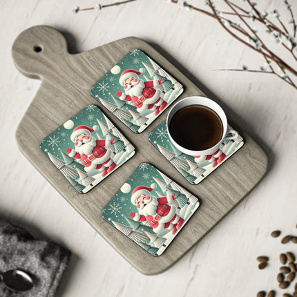 Santa's Joyful Night Coasters