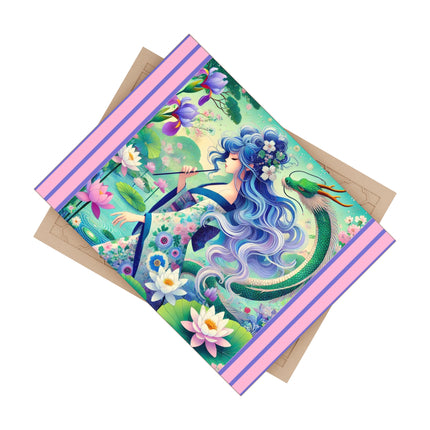 Fairy of the Koi Pond Ceramic Tile