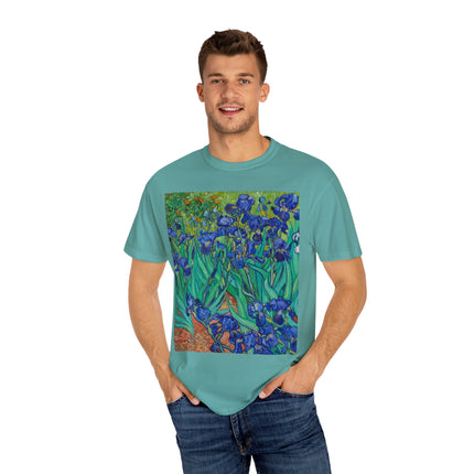 Irises by Van Gogh Unisex Garment-Dyed T-shirt