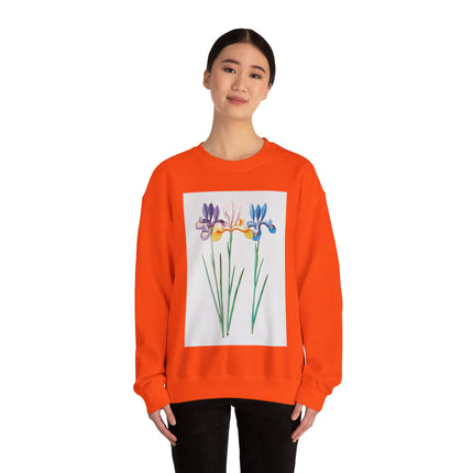 Blue Iris by Anselmus Boëtius de Boodt Heavy Blend™ Crewneck Sweatshirt