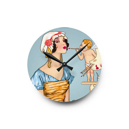 The Enchanting Painter Acrylic Wall Clock