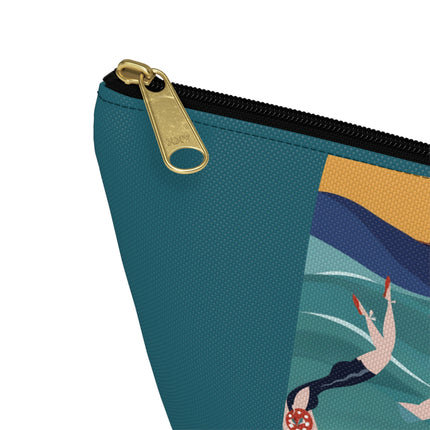 Summer Splash Cosmetic Bag – Carefree Beach Joy & Mid-Century Fun