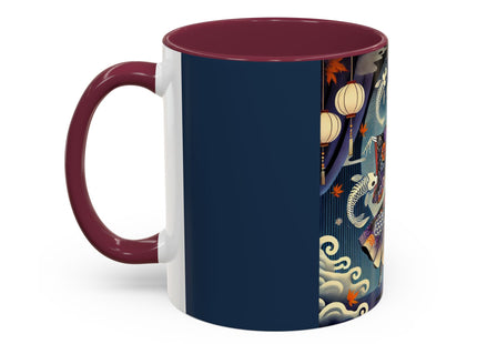 Skeleton Kabuki Performer Colorful Mugs (11oz, 15oz)