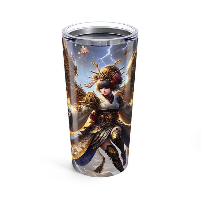 Valkyrie Descending Through Storm Tumbler 20oz