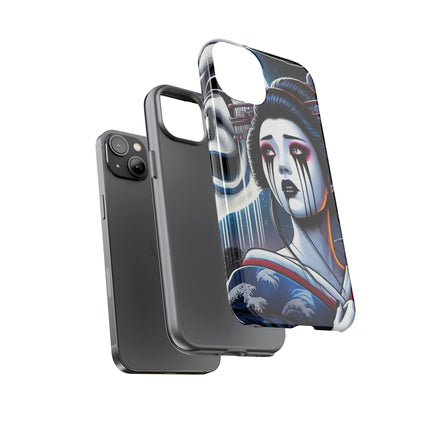 Geisha’s Black Ink Tears Phone Cases