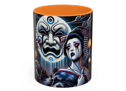 Geisha’s Black Ink Tears Colorful Mugs (11oz, 15oz)