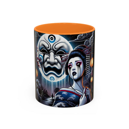 Geisha’s Black Ink Tears Colorful Mugs (11oz, 15oz)