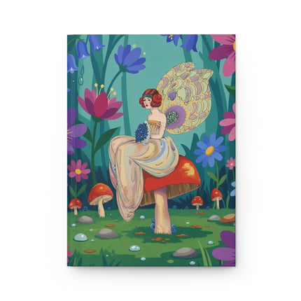 🧚‍♀️🌸 The Lady Of The Enchanted Garden Hardcover Journal – Art Deco Fashion Illustration