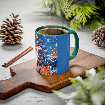 🎋❄️ The Winter Lantern Celebration Colorful Mug – Elegant Asian Christmas Fantasy