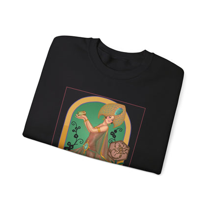 October & Opal, Tourmaline (from the Gem Series) by Sofia Chiostri Heavy Blend™ Crewneck Sweatshirt