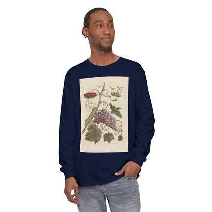 Botanical Pl.49 by Maria Sibylla Garment-dyed Long Sleeve T-Shirt