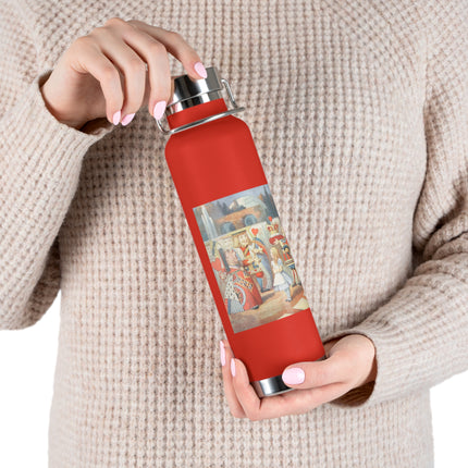 Off with her head! Off with— by Sir John Tenniel Copper Vacuum Insulated Bottle, 22oz