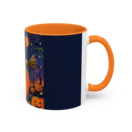 🧙‍♀️🎃 The Witch Of Pumpkin Moon Hollow Colorful Mug – Whimsical Halloween Magic