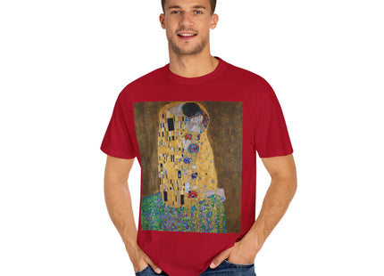 The Kiss by Gustav Klimt Unisex Garment-Dyed T-shirt