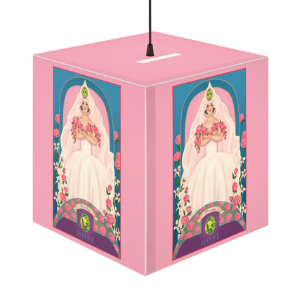 August & Peridot Zodiac Light Cube Lamp