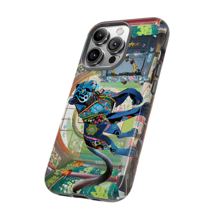 Cyber Panther's Hunt Phone Cases