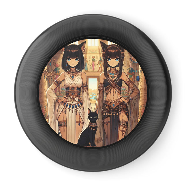 Egyptian Priestess Cats Wham-O Frisbee – Sacred Guardians & Desert Power