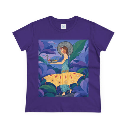 🦋🌿 The Butterfly Garden Offering Cotton Tee – Art Deco Botanical Fantasy