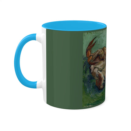 Crab on its Back by Vincent Van Gogh Colorful Mugs, 11oz