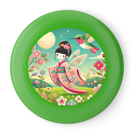 Geisha Fairy and the Hummingbird Blossom Wham-O Frisbee – Enchanted Wings & Graceful Harmony