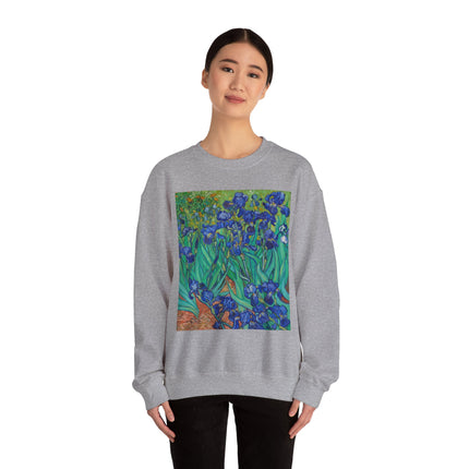 Irises by Vincent Van Gogh Heavy Blend™ Crewneck Sweatshirt