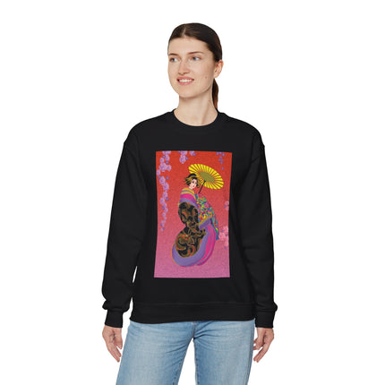 Enchanting Geisha Unisex Heavy Blend™ Crewneck Sweatshirt