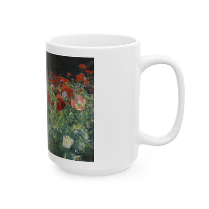 A Study of Poppies for Carnation, Lily, Lily, Rose by John Singer Sargent Ceramic Mug (11oz, 15oz)