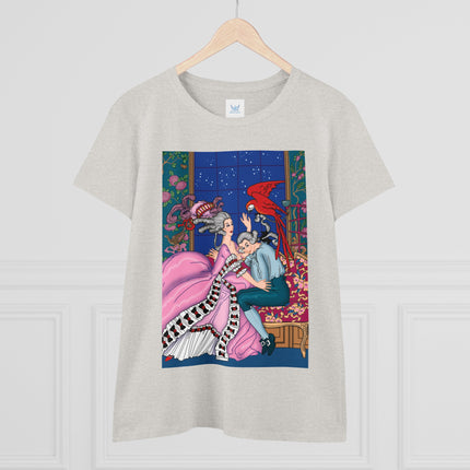 The Jealous Parrot by George Barbier Women's Midweight Cotton Tee