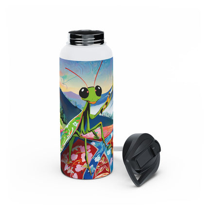 The Joyful Mantis Stainless Steel Water Bottle