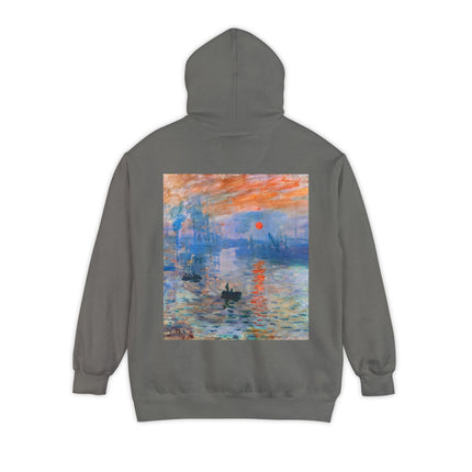 Sunrise by Claude Monet Unisex Garment-Dyed Hoodie