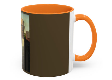 American Gothic by Grant Wood Colorful Mugs (11oz, 15oz)