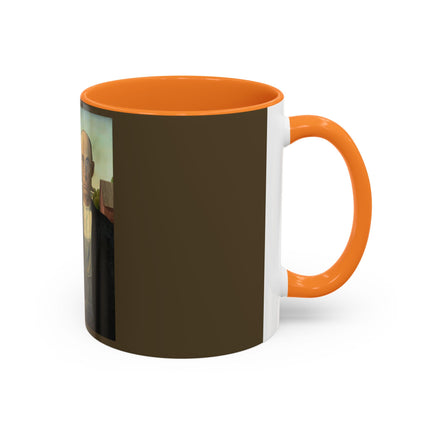 American Gothic by Grant Wood Colorful Mugs (11oz, 15oz)