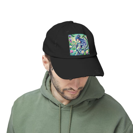 Fairy of the Koi Pond Unisex Distressed Cap