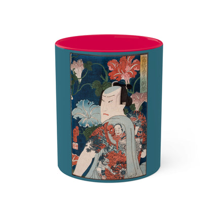 Modern Gallants with Morning Glories by Tsukioka Yoshitoshi Colorful Mugs, 11oz