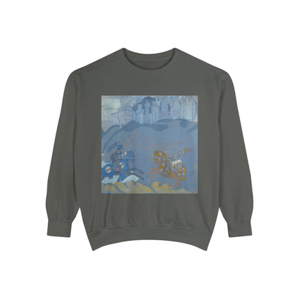 The Duel by Nicholas Roerich Unisex Garment-Dyed Sweatshirt