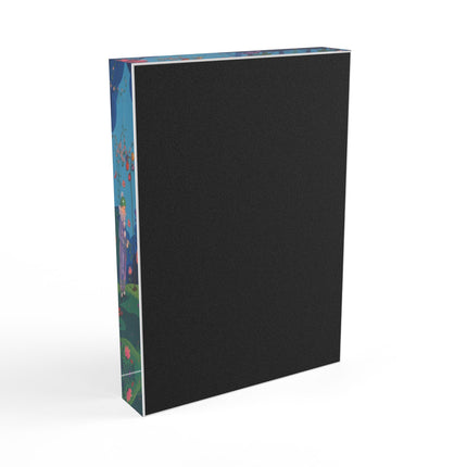 🦋🌷 The Secret Flower Forest Acrylic Art Block – Art Deco Botanical Whimsy