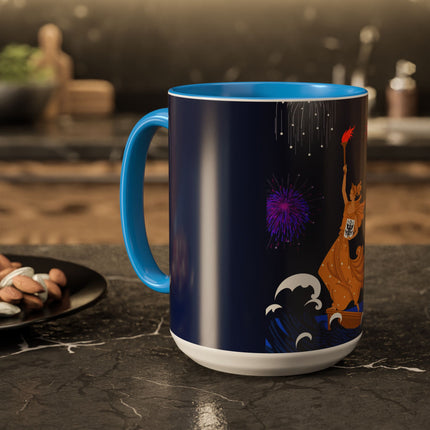 Liberty's Triumph Colorful Mugs – Art Deco Glory & Triumphant Spirit