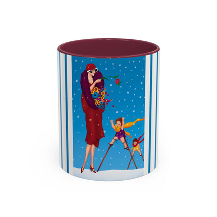Snowfall & Couture Colorful Mugs (11oz, 15oz)