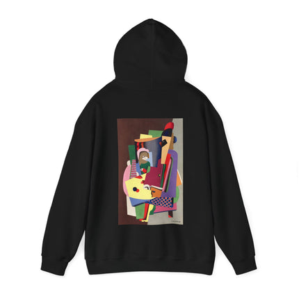 The Piano Lesson by Georges Valmier Heavy Blend™ Hooded Sweatshirt