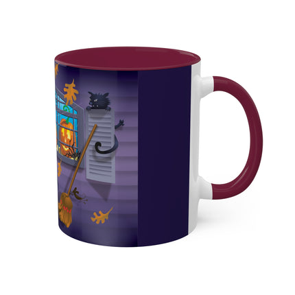Whimsical Halloween Mischief Colorful Mugs, 11oz