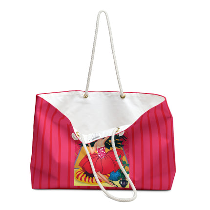 Art Deco Christmas Enchantment Weekender Bag
