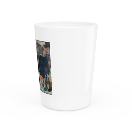 A Bar at the Folies-Bergère by Edouard Manet Ceramic Shot Glass