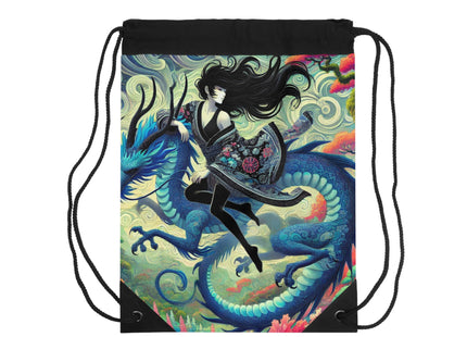 Mystic Guardian of the Sky Drawstring Bag