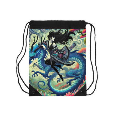 Mystic Guardian of the Sky Drawstring Bag