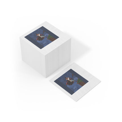 The Enchanted Witch White Coined Napkins