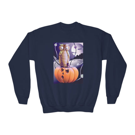 The Startled Pumpkin Youth Crewneck Sweatshirt