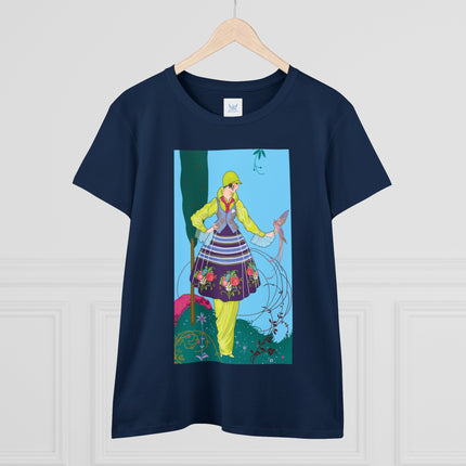 Exquisite Elegance by Umberto Brunelleschi Women's Midweight Cotton Tee